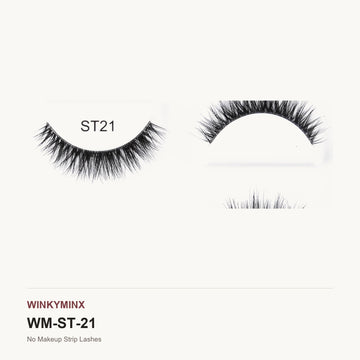 No Makeup Strip Lashes, style ST21
