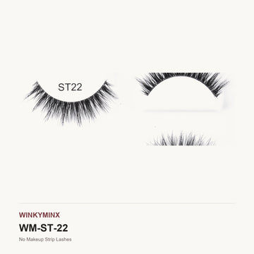 No Makeup Strip Lashes, style ST22