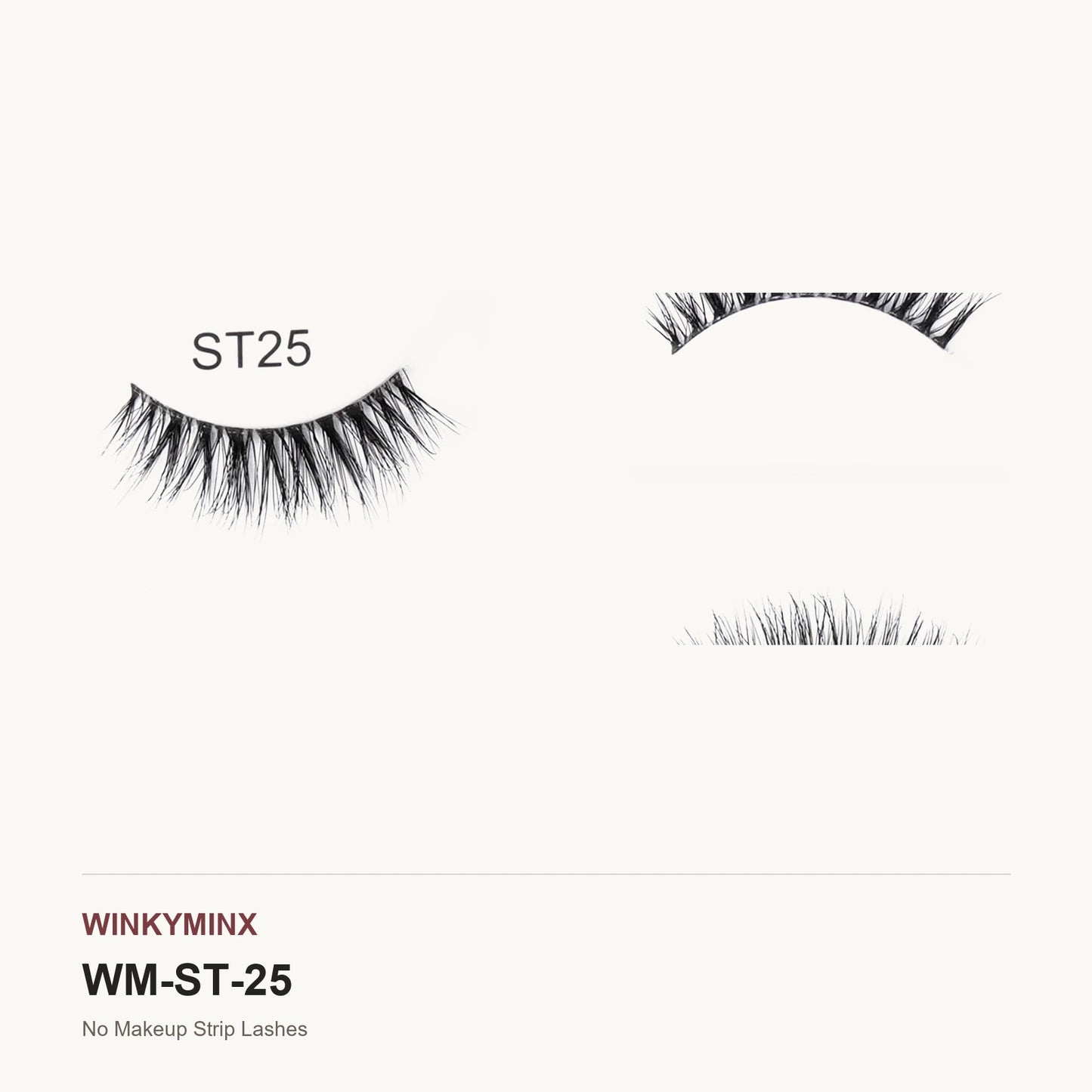 No Makeup Strip Lashes, style ST25