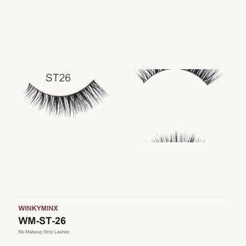 No Makeup Strip Lashes, style ST26