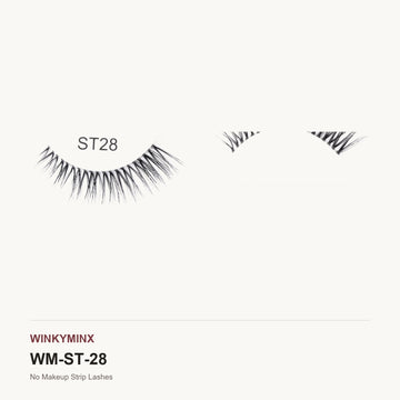 No Makeup Strip Lashes, style ST28