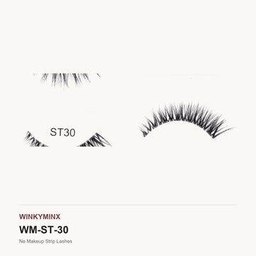 No Makeup Strip Lashes, style ST30
