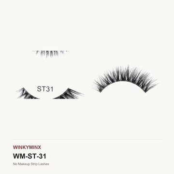 No Makeup Strip Lashes, style ST31