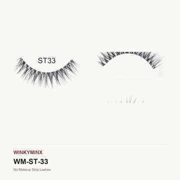 No Makeup Strip Lashes, style ST33