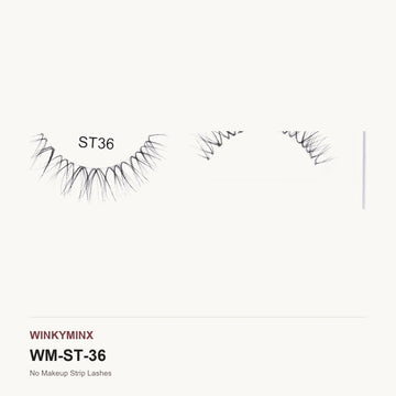 No Makeup Strip Lashes, style ST36