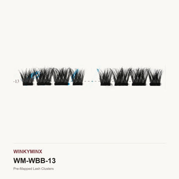 Pre-Mapped Lash Clusters, style WBB-13
