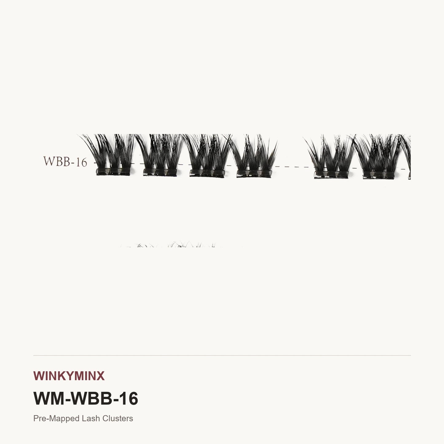 Pre-Mapped Lash Clusters, style WBB-16