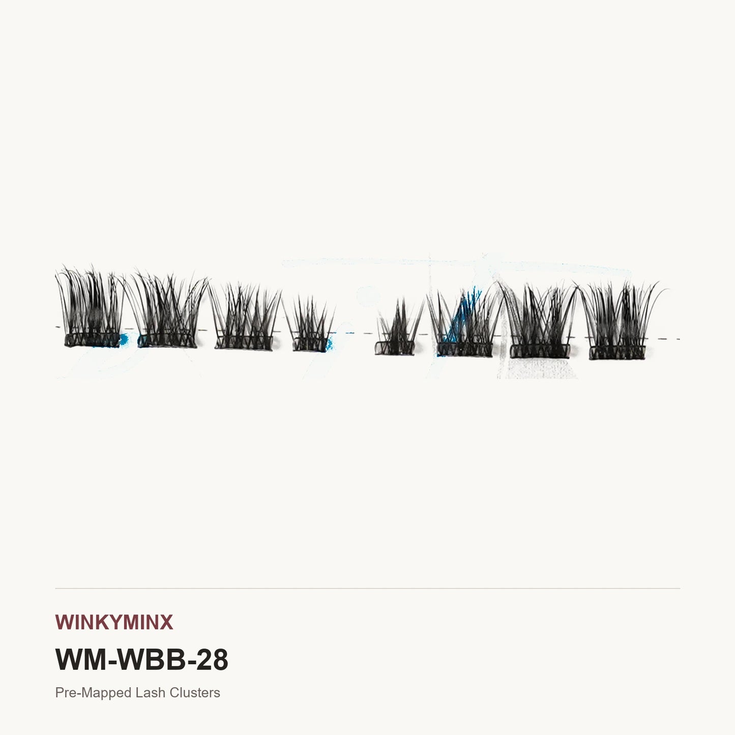Pre-Mapped Lash Clusters, style WBB-28